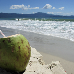 Água de Coco e Porção na Praia